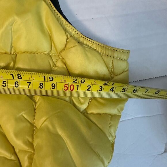 600 West Brand Yellow Quilted Puffy Vest XL - Picture 8 of 8